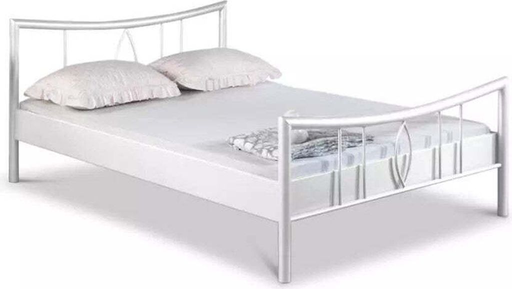 Metallbett Luisa – 100 x 210 cm / weiß
