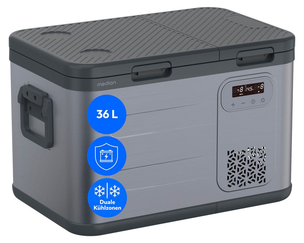 MEDION mobile elektrische Kompressor Kühlbox (36L Produktbild 