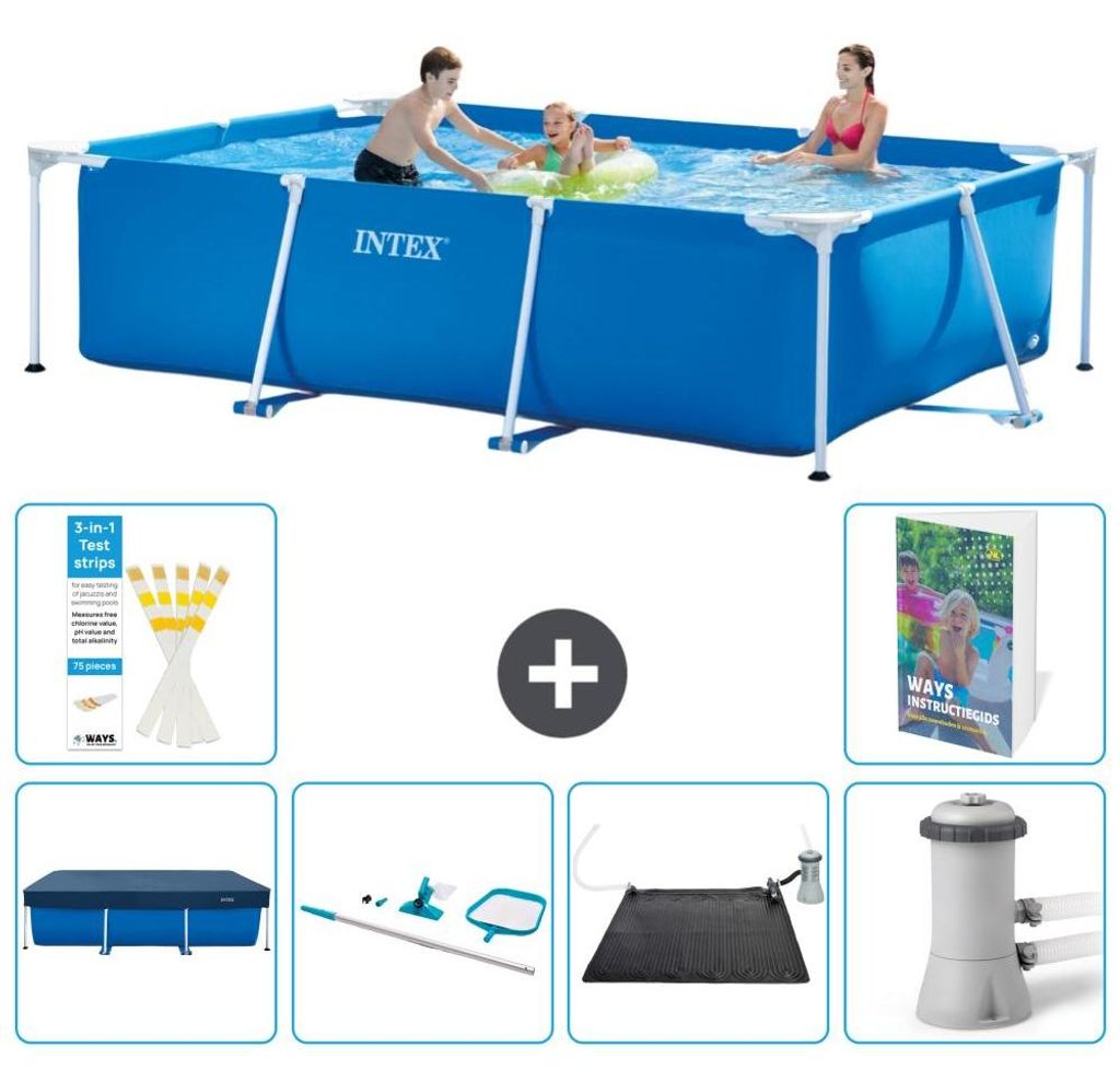 Rechteckiger Frame Pool - 300x200x75 cm - 7-teilig S67