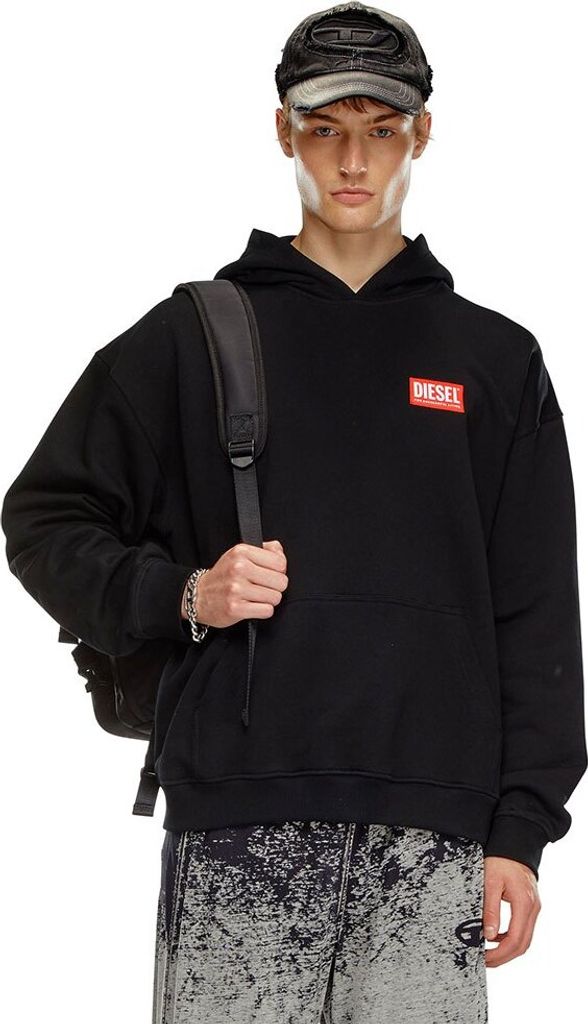 Diesel S Boxt Lab Kapuzenpullover Schwarz XL Mann Schwarz XL
