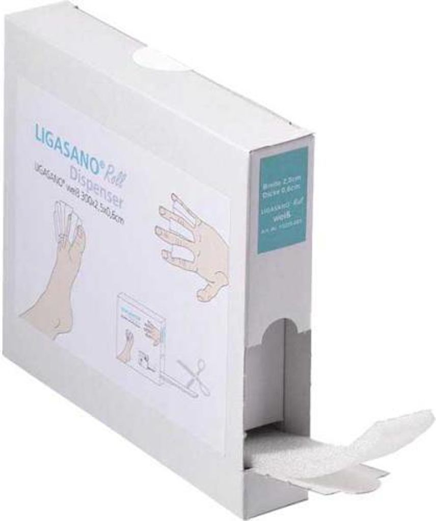 Ligasano Roll weiß Verb.0,6x2,5x300 cm unsteril 1 St