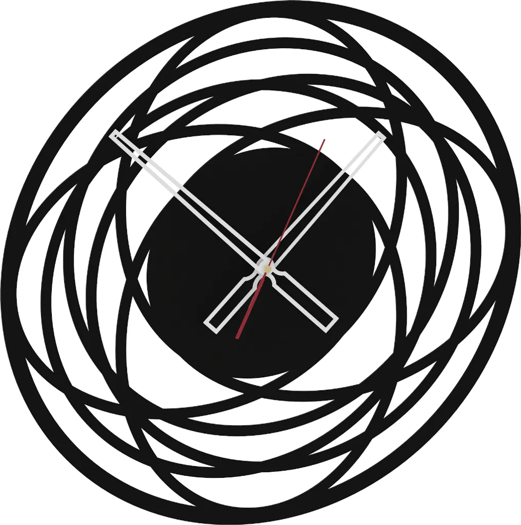 Orologio da Parete AD211 ELLIPSE | Nero Testurizzato High-End