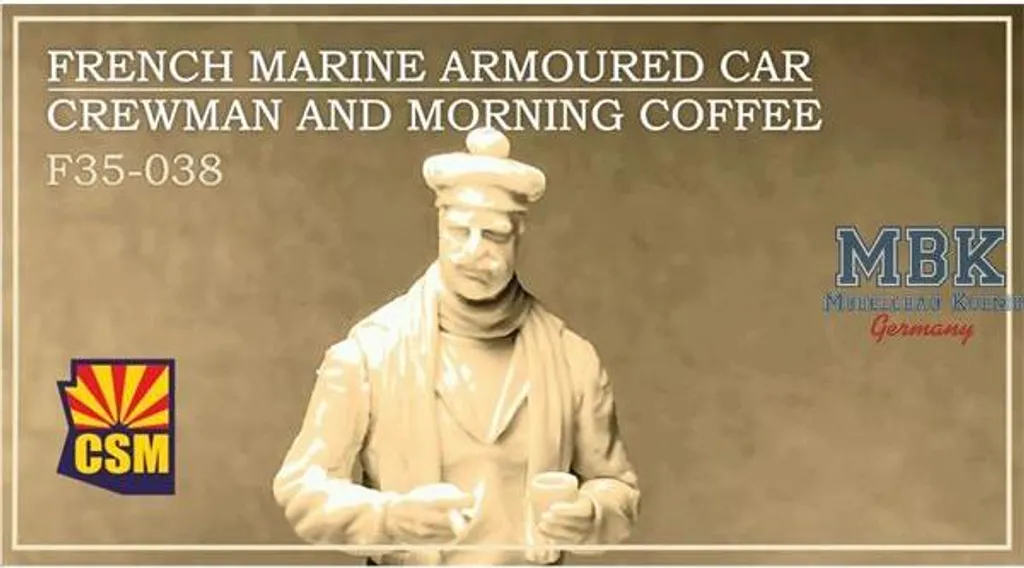 Copper State Models CSM-F35038 1/35 French Armoured Crew Resin Kit