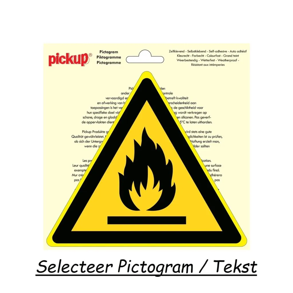 Pictogramme Danger Électrique Triangle 20cm pour Signalisation Murale