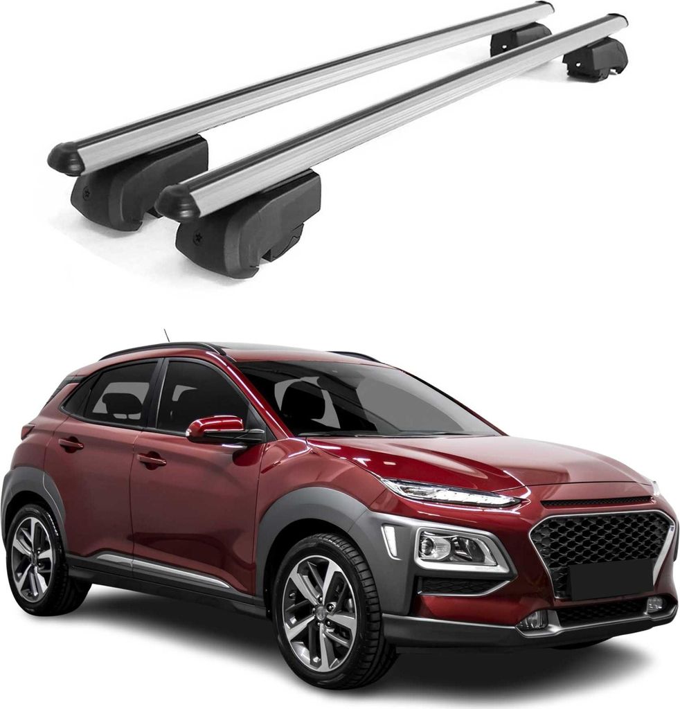 Barres de toit Transversales pour Hyundai Kona 2017-2021 2 Image du produit 