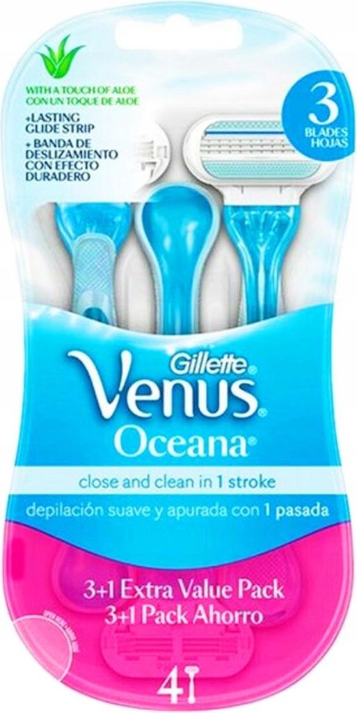 Gillette Venus Damen Einwegrasierer - Sanfte und Komfortable Rasur (4 Stück)