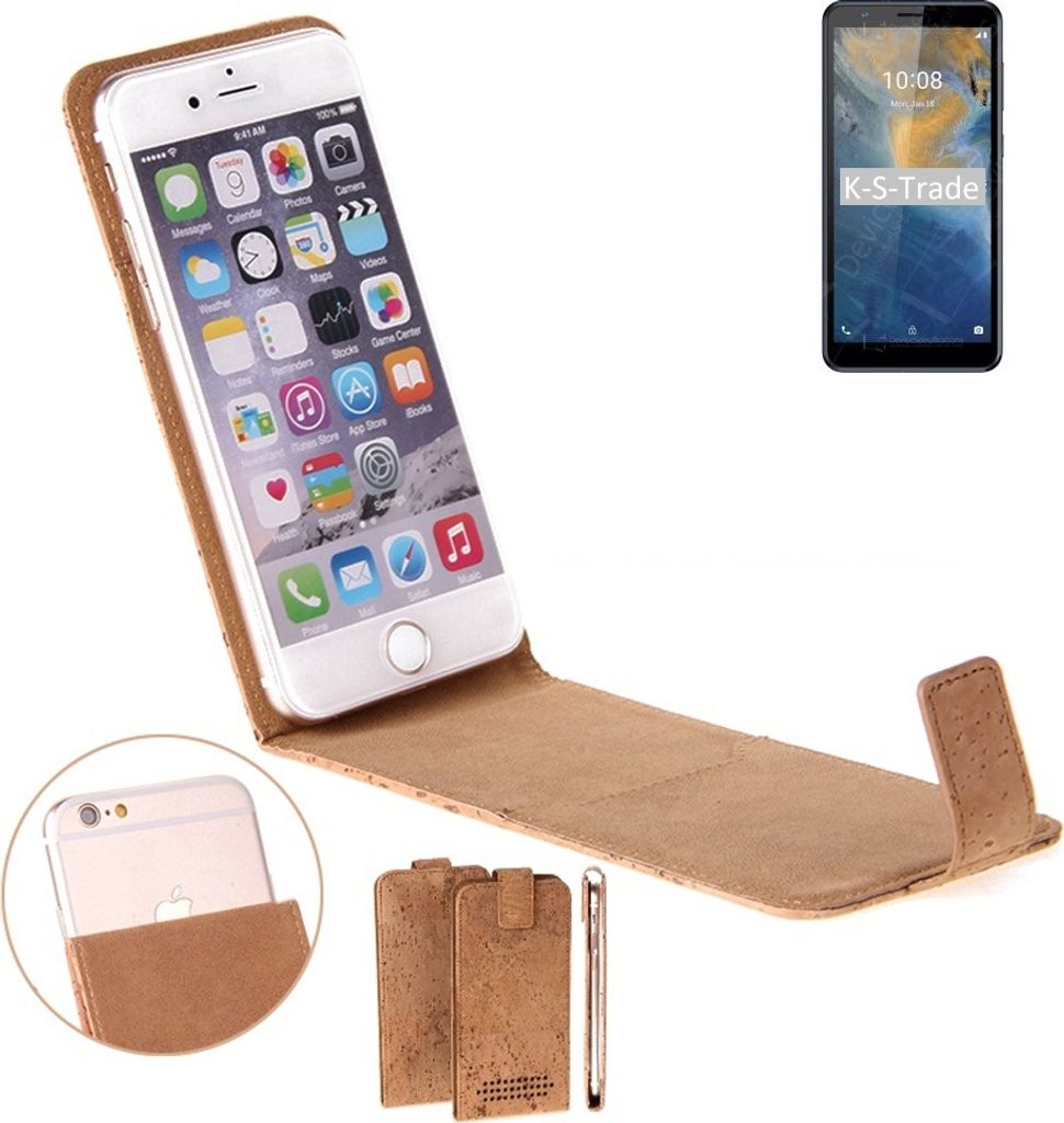 K-S-Trade Handyhülle kompatibel mit ZTE Blade A31 Kork Produktbild 
