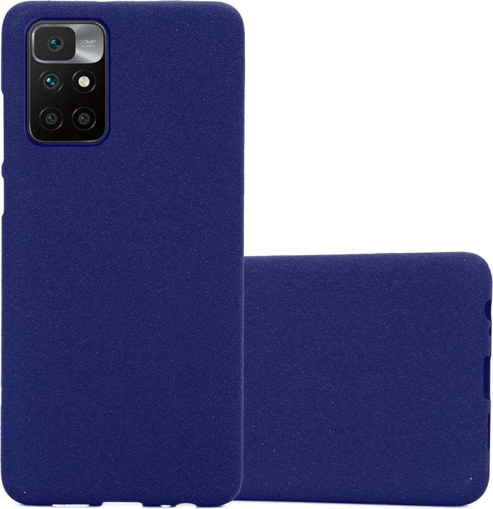 Cadorabo Schutzhülle für Xiaomi RedMi 10 / RedMi NOTE 11 4G Hülle in Blau Handyhülle TPU Etui Cover Case