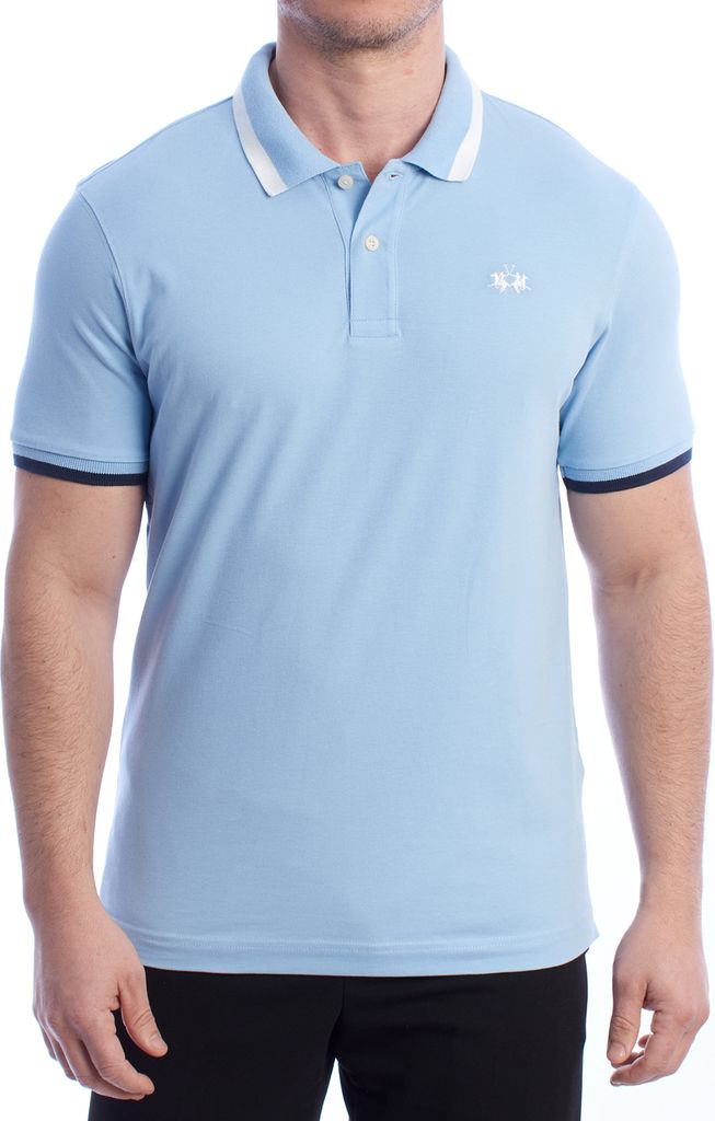 La Martina Slim Fit Kurzarm-Polo YMP006-PK001 Herren