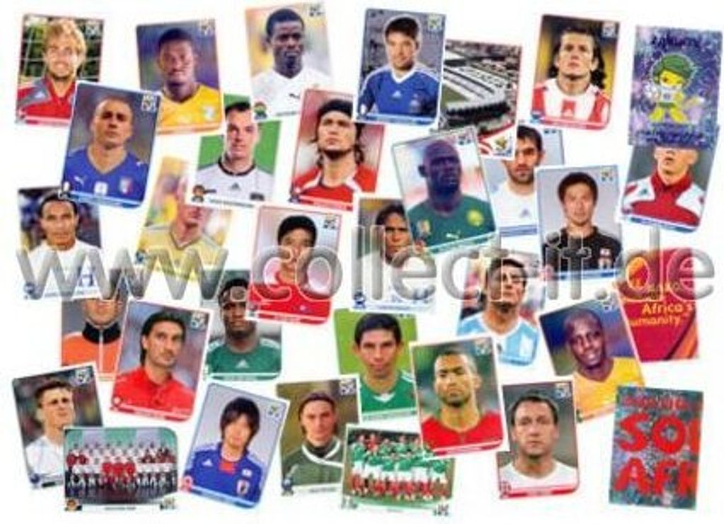 Panini WM 2010 - Sticker - 100 verschiedene Sticker