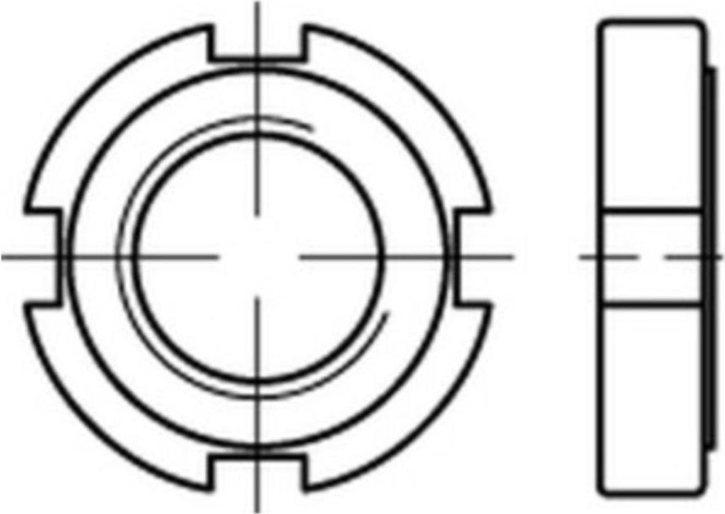 Reyher Nutmuttern DIN 1804 A 2 M 20 x 1,5 A 2 (10 Stück)