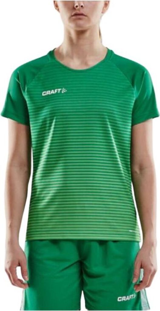 Craft T-Shirt Pro Control Stripe Jersey Damen Grün