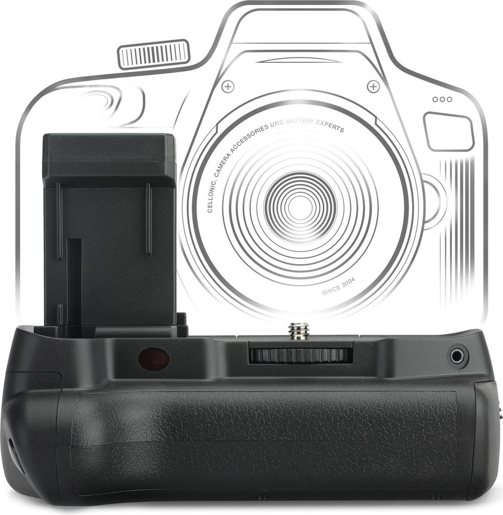CELLONIC Batteriegriff BG-E10 kompatibel mit Canon EOS 1100D, 1200, 1300D, 2000D, EOS Kiss X50 Akkugriff für LP-E10 Battery Grip - Kamera Hochform...