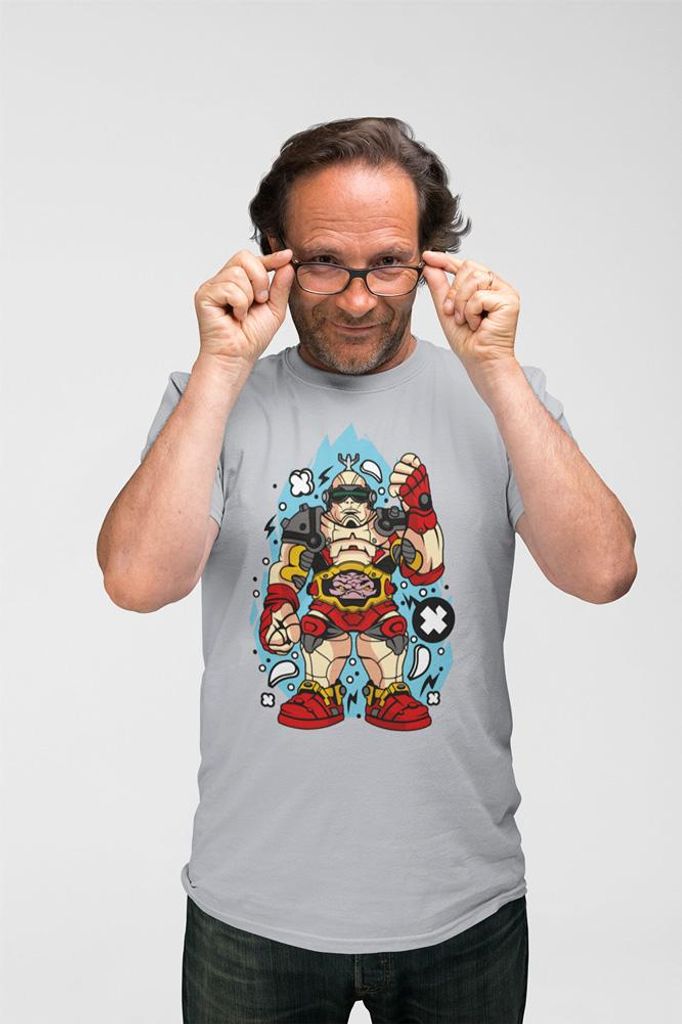 D&B Uni Polo PC00062 Krang Grau-Größe S