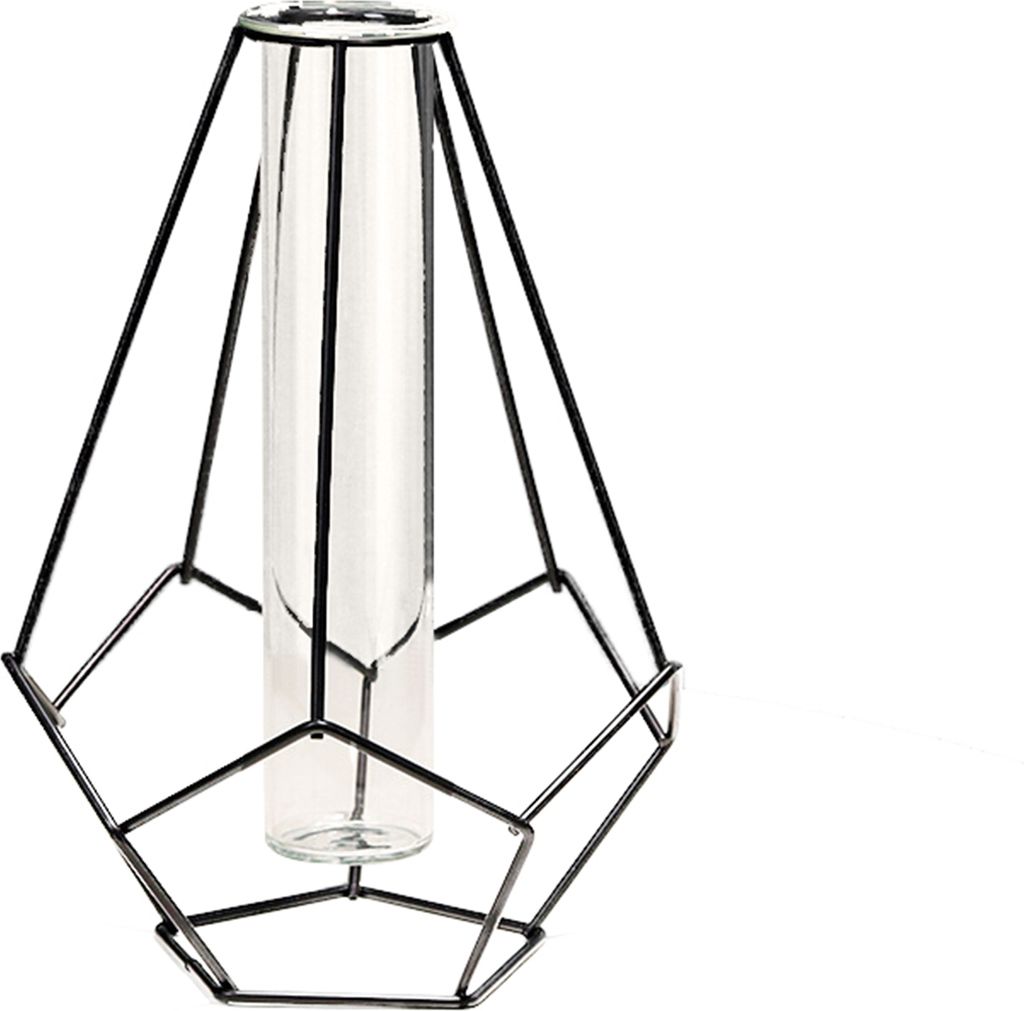 Eisenvase Anti-gebrochenes Dropresistenz abnehmbar abnehmbar nicht schlupfboden wasserantrieb eingebauter Glasrohr Nordic Greeny Vase Home Decor-D ...