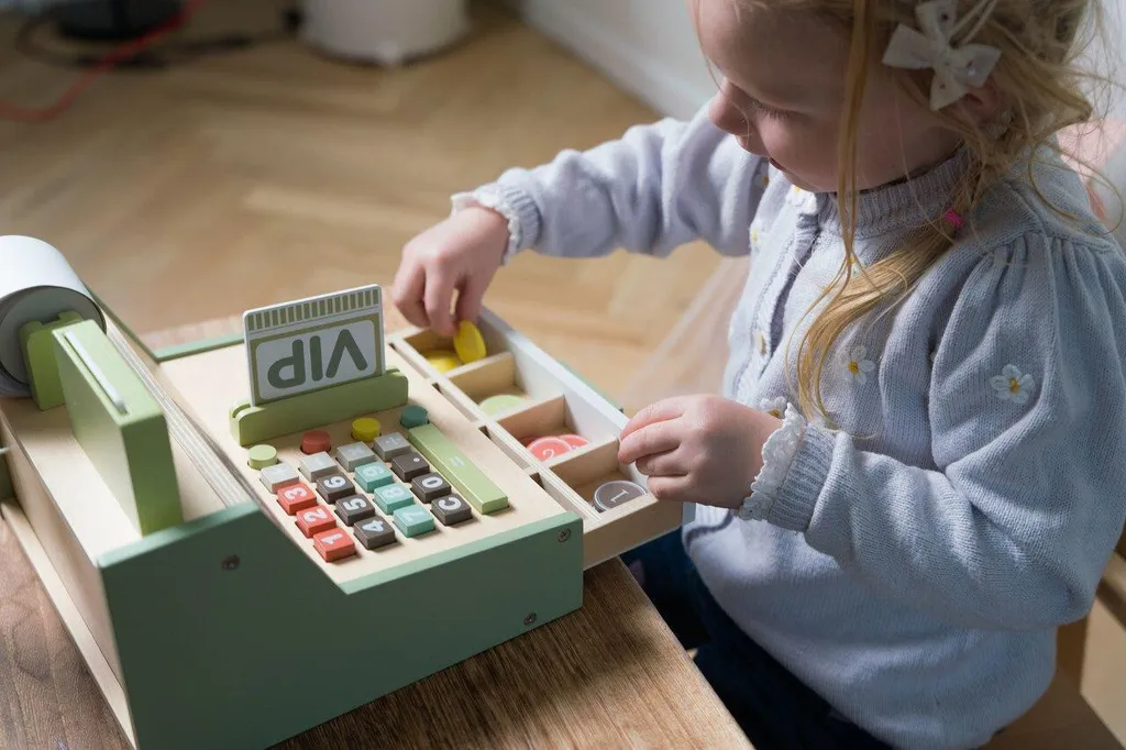 Caisse enregistreuse avec accessoires Dantoy - Jeu d'imitation durable - 5