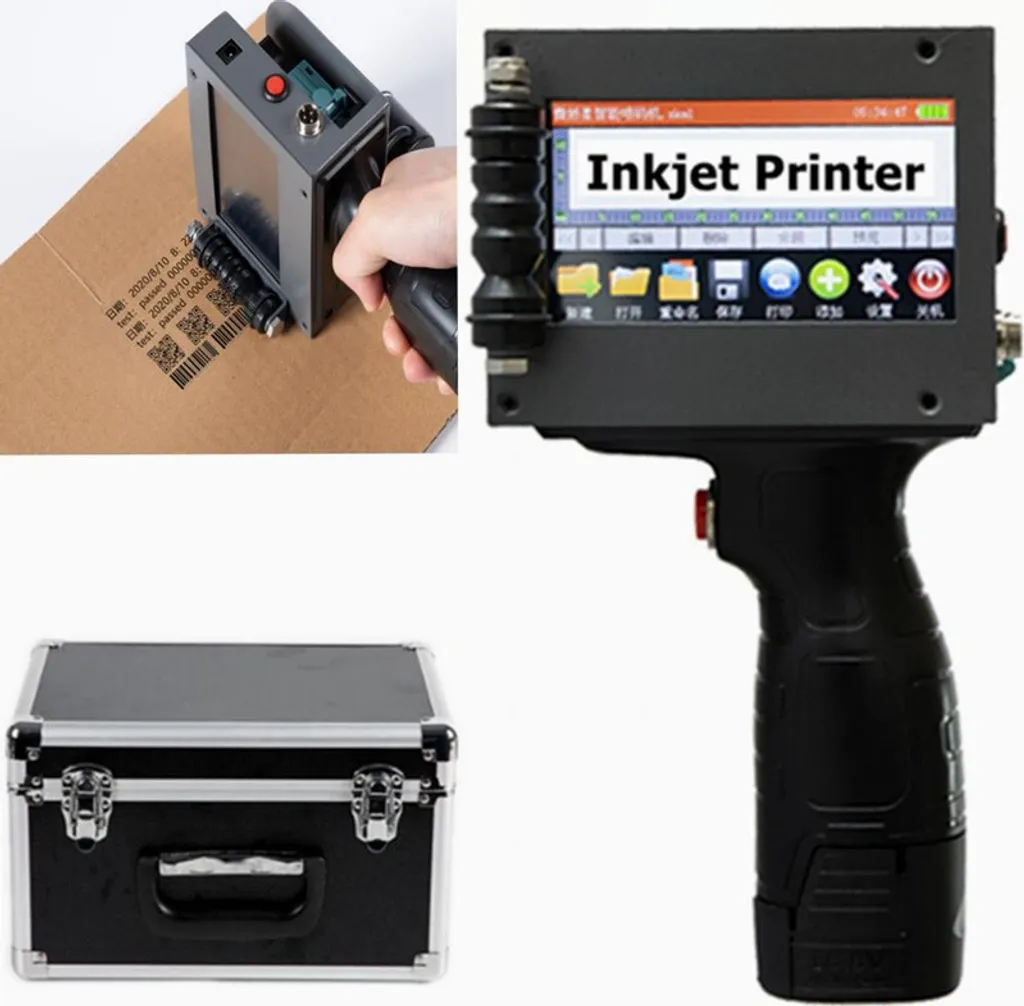Marqueur industriel portatif jet d'encre pour codes QR et code-barres