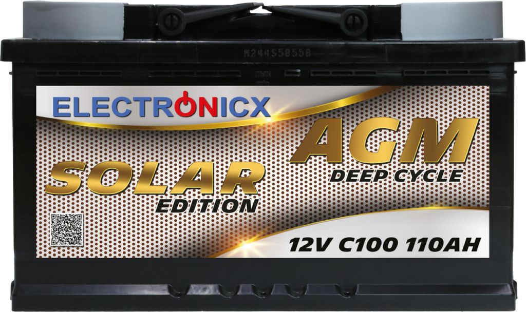 Batteria AGM Electronicx Solar Edition 110AH - Batteria Immagine del prodotto 