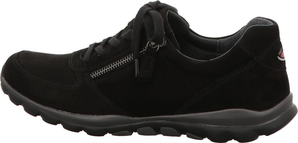 Gabor Comfort Sneaker Gabor Sneaker Low Glattleder Schwarz Damen