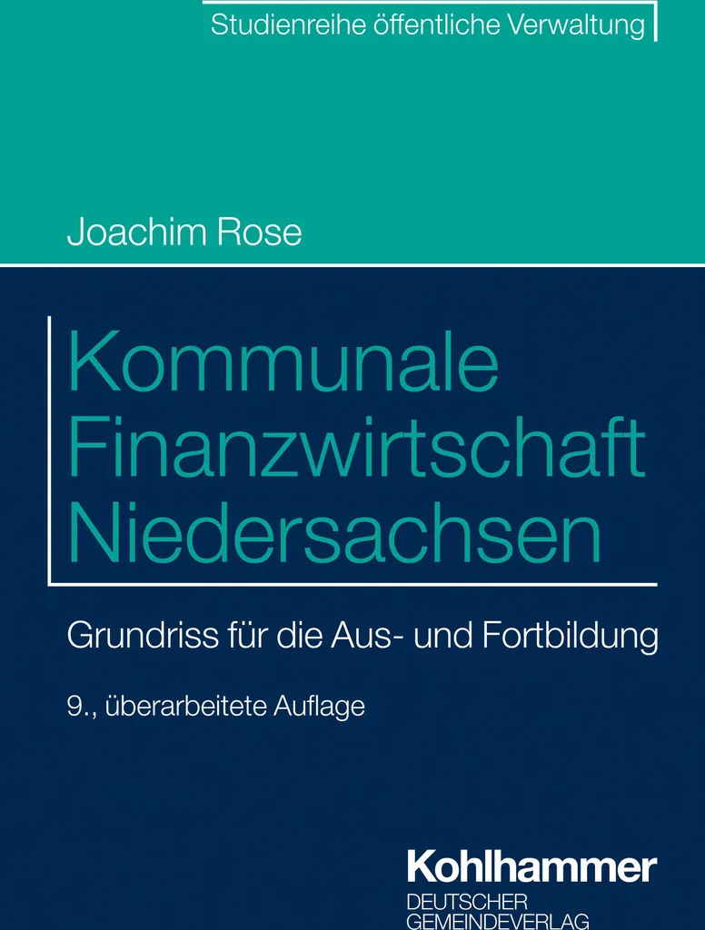 Livre de droit Kommunale Finanzwirtschaft Niedersachsen pour experts