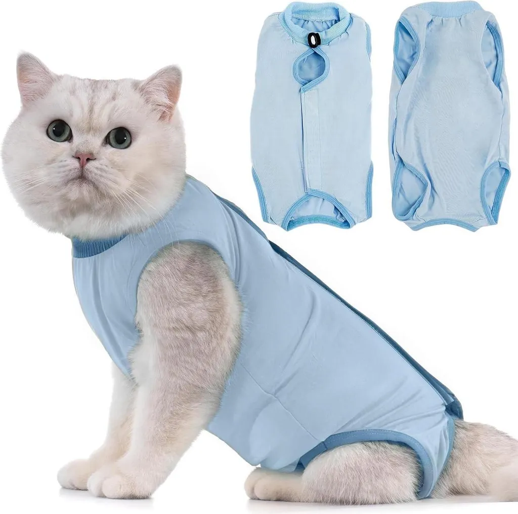 Body Gatti in Modal Blu Taglia S - Protezione Ferite Addominali