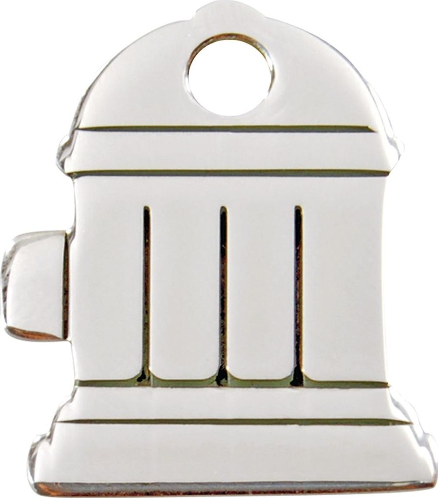 RedDingo Edelstahl Hundemarke mit individueller Gravur Hydrant, Größe: L