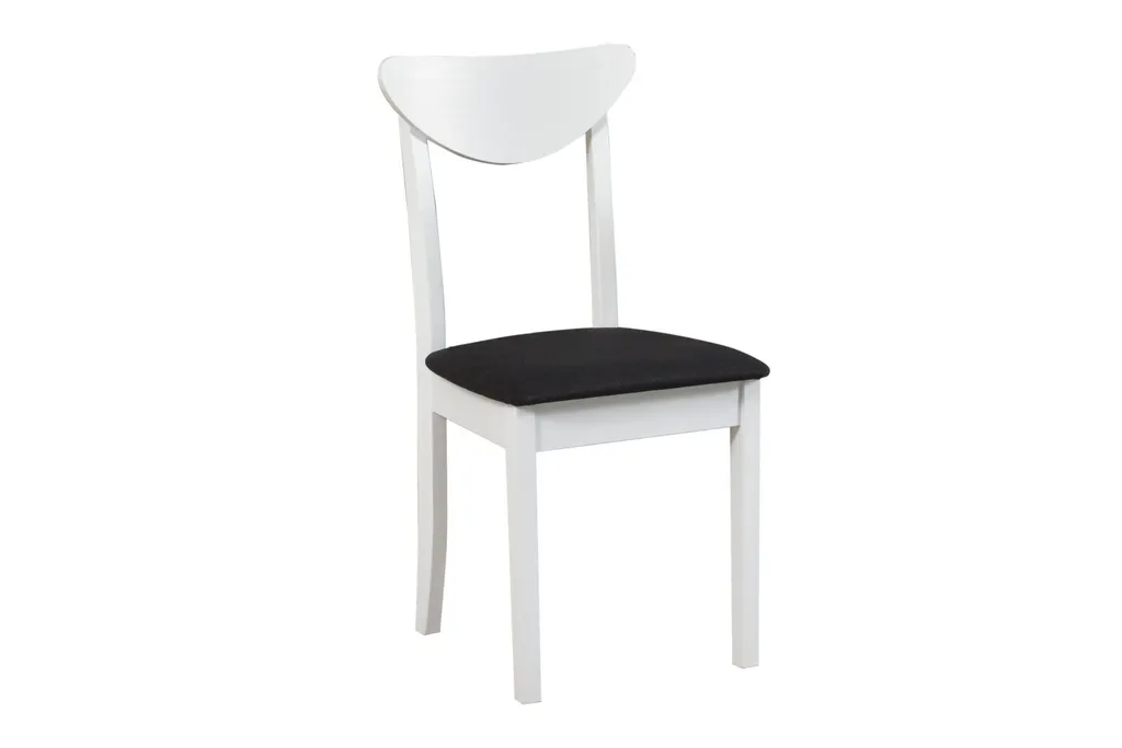 Chaise de salle à manger NINA 3 pour intérieur moderne blanc et noir