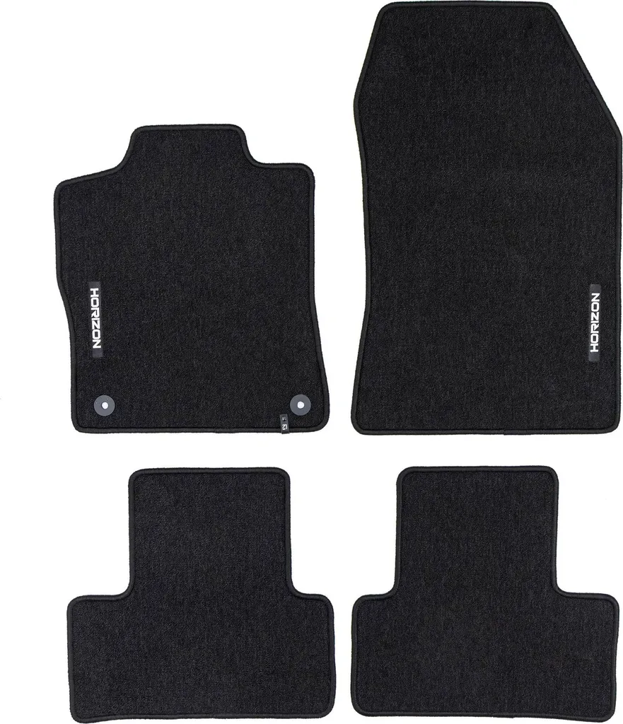Tappetini Velours per Peugeot 308 III 2021-2025 Tappeto auto nero 4 parti