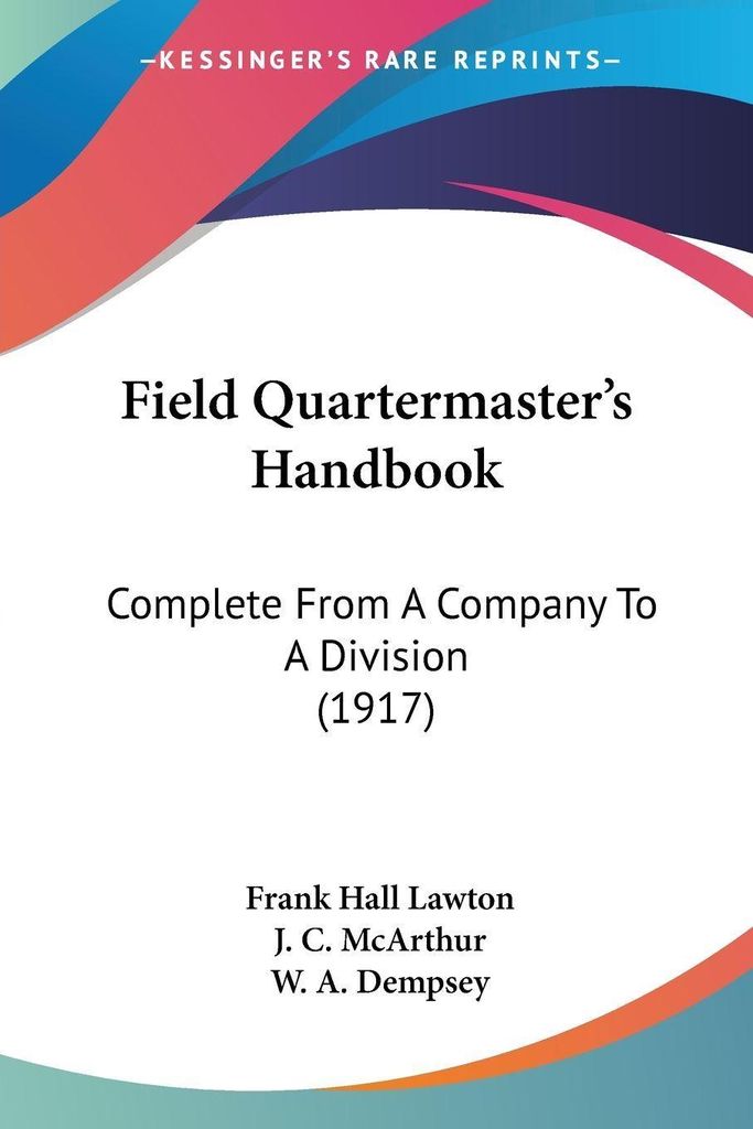 Field Quartermaster's Handbook