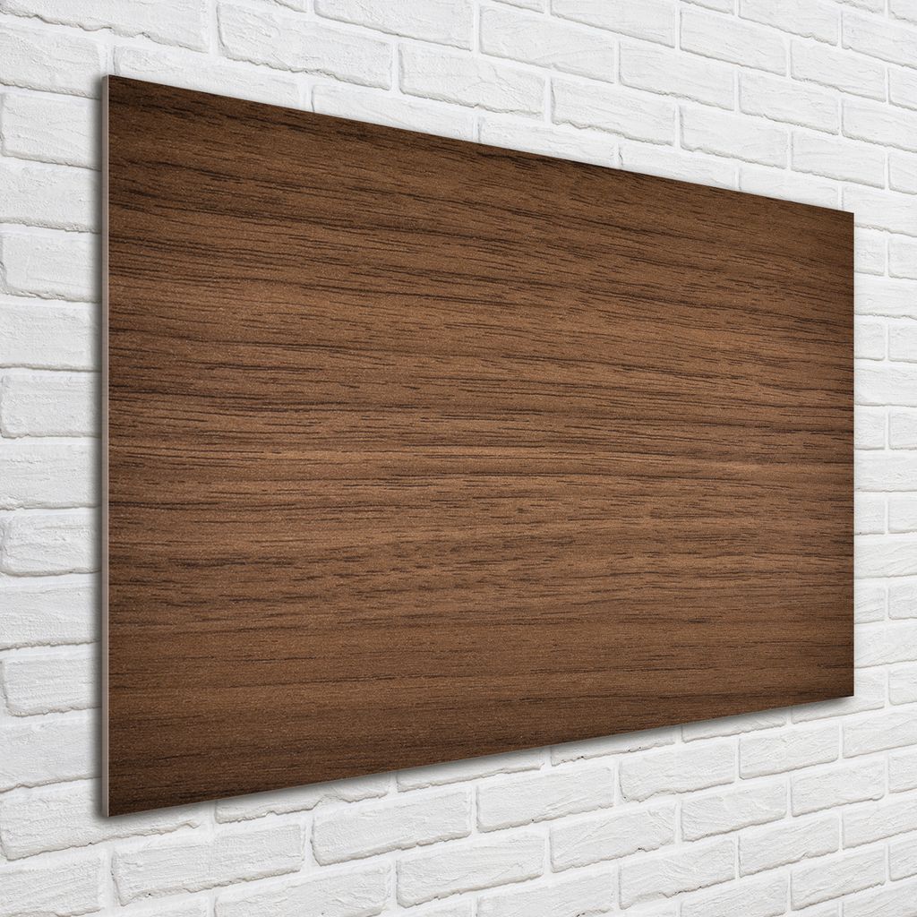 Tulup Glas-Bild - 100 x 70 - Wandbild aus Glas - Wandkunst - Wandbild hinter gehärtetem Sicherheitsglas - Sonstige - Holz - Braun