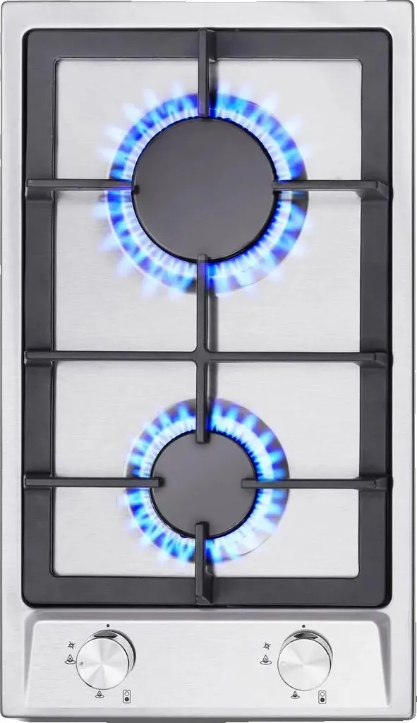 Piano de cuisson gaz en acier inoxydable Dual Fuel 4 foyers Sécurité Pro