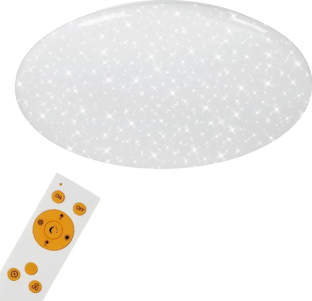 Lampada da soffitto a LED dimmerabile con telecomando decorazione stellata CCT 50W metallo Briloner
