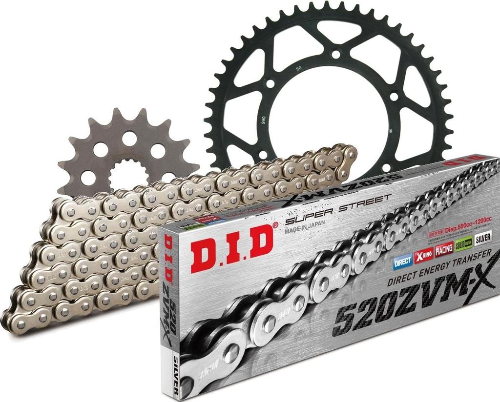 DID Kit Stahl Kompatibel mit KTM EGS620 LC4-E 97-98 16-50-120 DID520ZVM-X(S&S) Niet