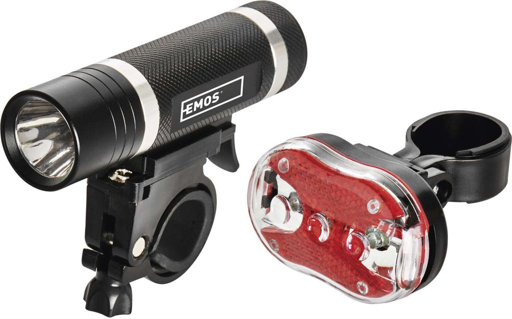 EMOS LED přední + zadní svítilna na kolo na 5x AAA, 150 lm, P3920