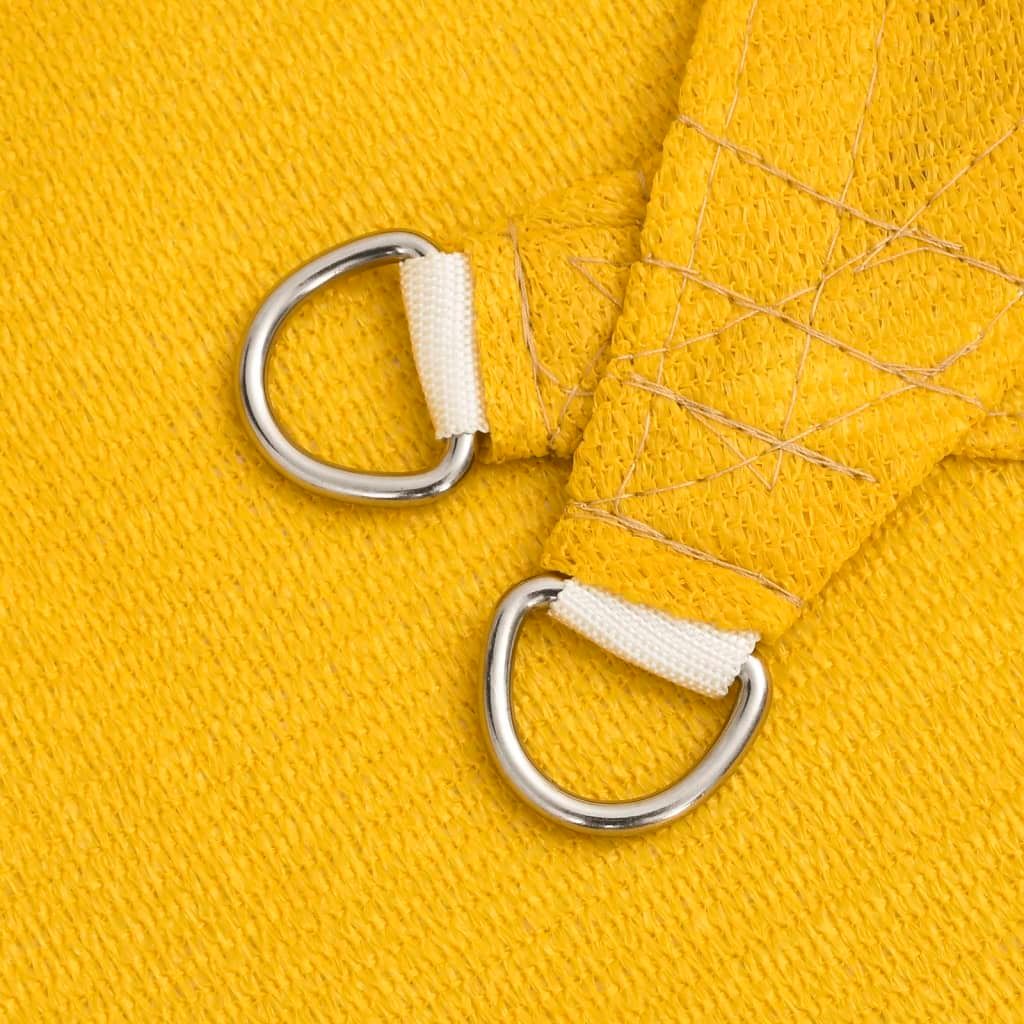 vidaXL Sonnensegel 160 g/m² Gelb 3x4 m HDPE