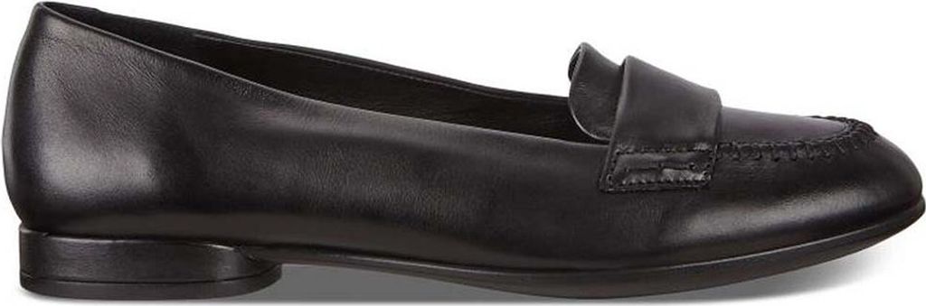 ECCO Women's Anine Black Frisson schwarz Leder Mokassins 37