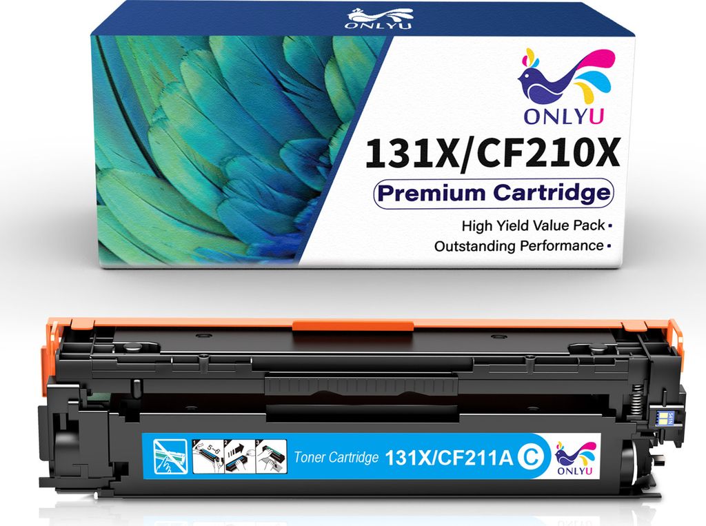 Tonerpatrone 1er Set Cyan ersetzt HP CF211A HP 131A 131X Multipack für LaserJet Pro 200 Series color M-276nw M-276n M-251nw M-251n