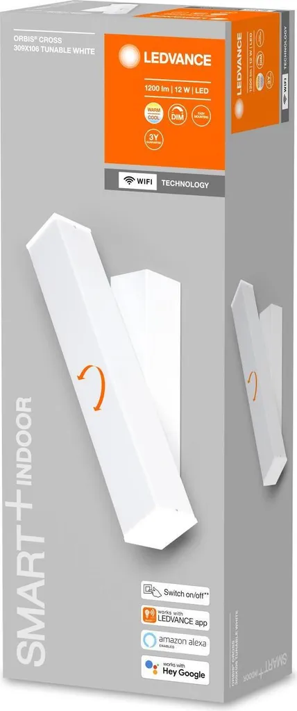 Applique Murale Décorative LED WiFi avec Température de Couleur Variable