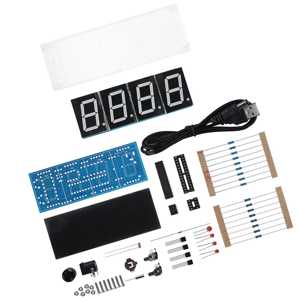 DIY LED Digital Clock Kit - Orologio Elettronico Programmabile 4 Digit - 2
