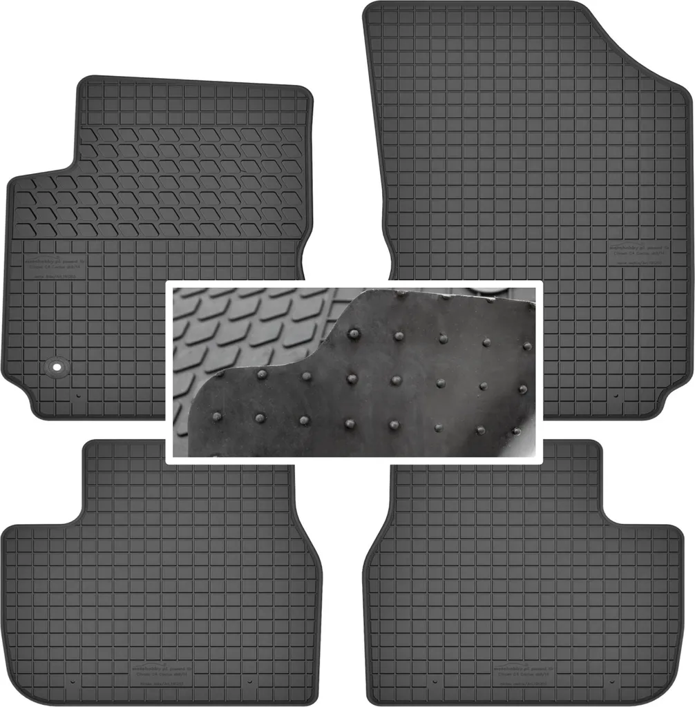 Set Tappetini in Gomma 3D Citroen C4 Cactus | Protezione All-Weather