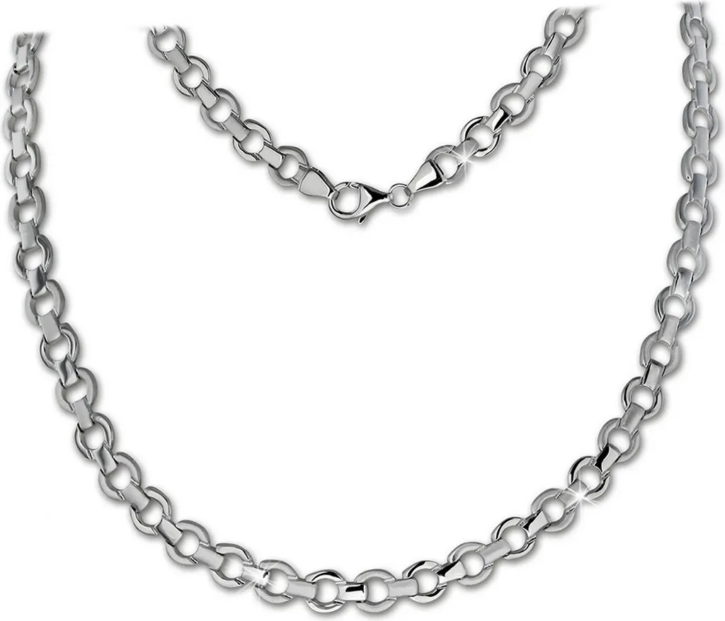 Collier Femme Argent Mat SilberDream Anti-Ternissement Rond 44cm