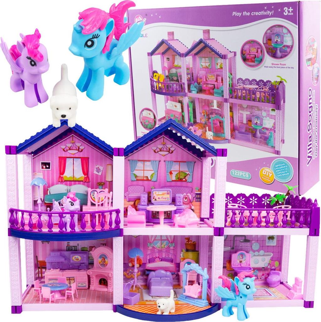 Tg67311 Domček Pre Bábiky S Príslušenstvom Villa Pony Villa Obrázok produktu 