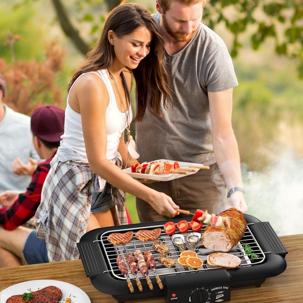 2000W Elektrogrill Tischgrill, rauchfrei &