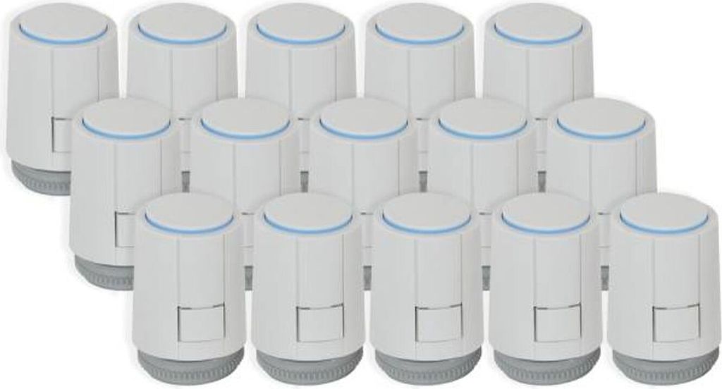 Stellantrieb Fußbodenheizung 24 V AC NC Alpha 5 Ventilanpassung VA80 15 Stück