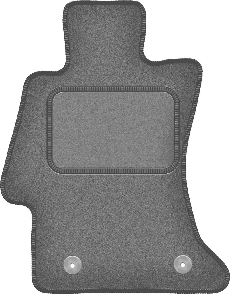 Fahrerfußmatte Velours graphit passend für Subaru XV (2011-2017, Crossover) – mit Befestigungen – passgenau