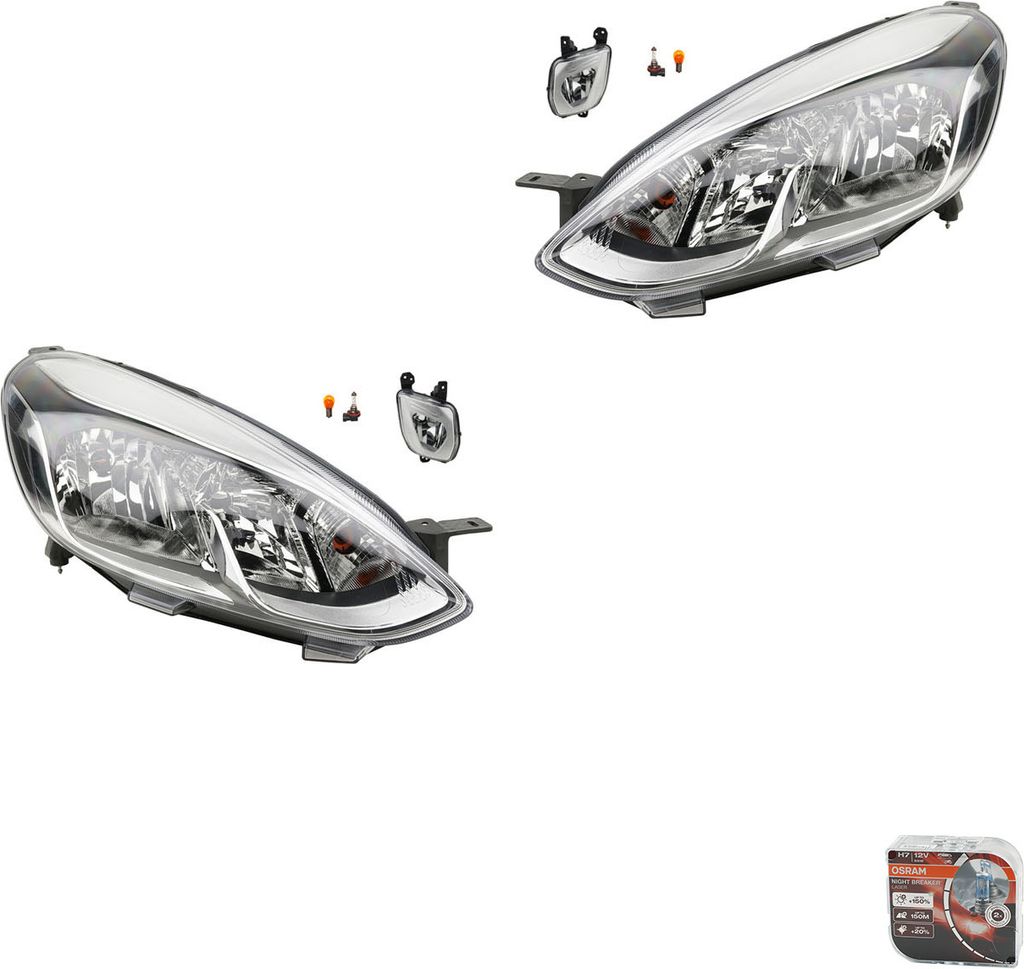 Johns, Scheinwerfer Satz + Osram Night Breaker Laser Produktbild 