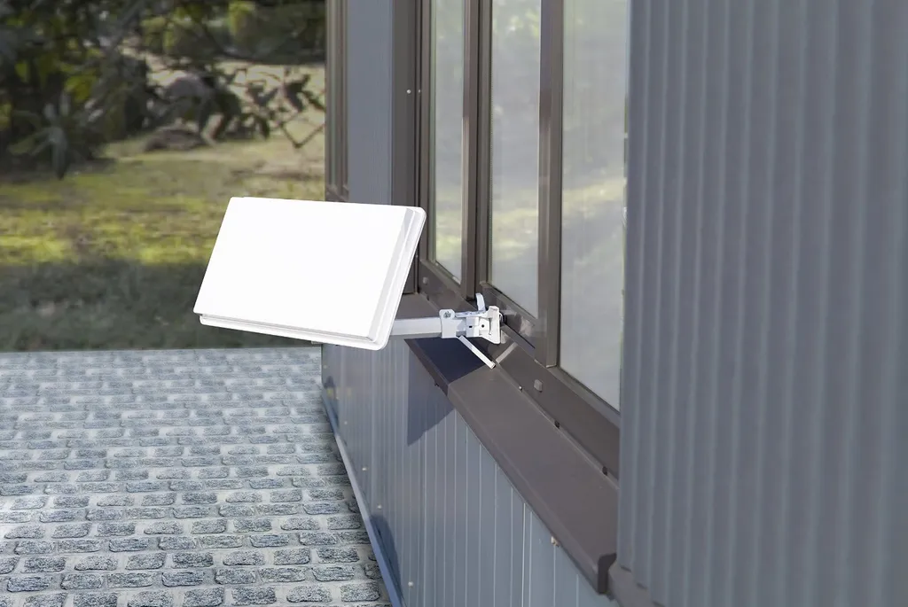 SELFSAT H30D2+ Antenne Plate Satellite Twin pour 2 Décodeurs Blanc