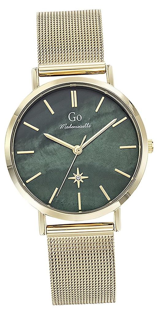 Girl Only GO Damen Armbanduhr Mademoiselle Quarz-Uhr Edelstahl gold D2UGO695654