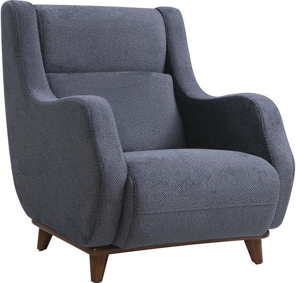 Grau Sessel Modern Sitz Wohnzimmer Polstermöbel Textil Möbel Design Neu