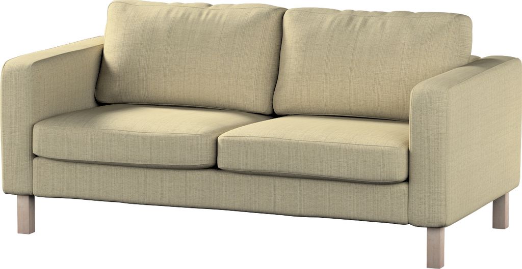 Dekoria Bezug für Karlstad 2-Sitzer Sofa nicht ausklappbar, beige-creme, Sofahusse, Karlstad 2-Sitzer